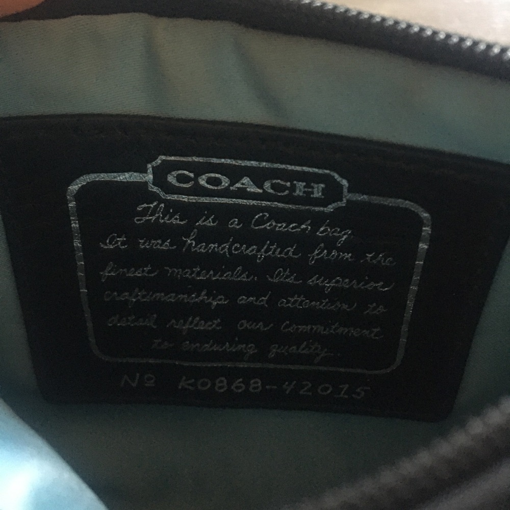 Black Coach Wristlet